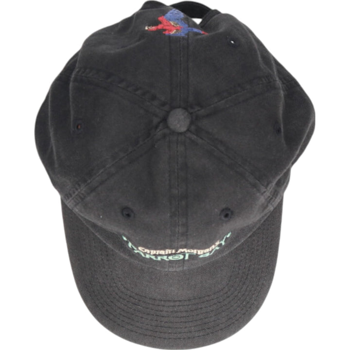 Captain Morgan Parrot Day Advertising Baseball Cap Free Size Adjustable unknown black type Vintage Second Hand