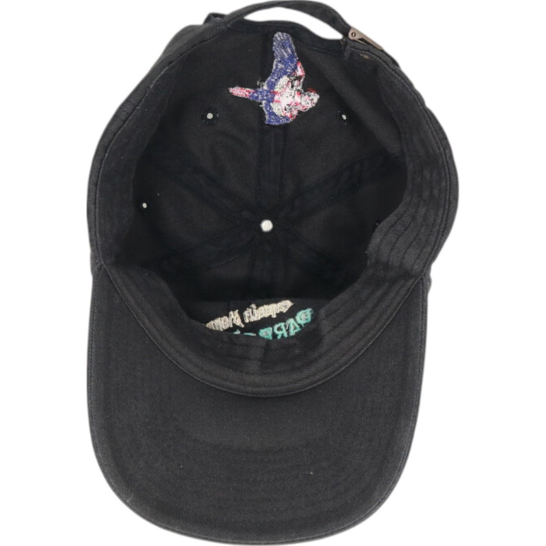 Captain Morgan Parrot Day Advertising Baseball Cap Free Size Adjustable unknown black type Vintage Second Hand