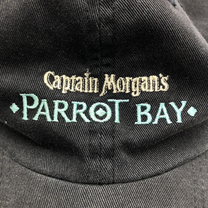Captain Morgan Parrot Day Advertising Baseball Cap Free Size Adjustable unknown black type Vintage Second Hand