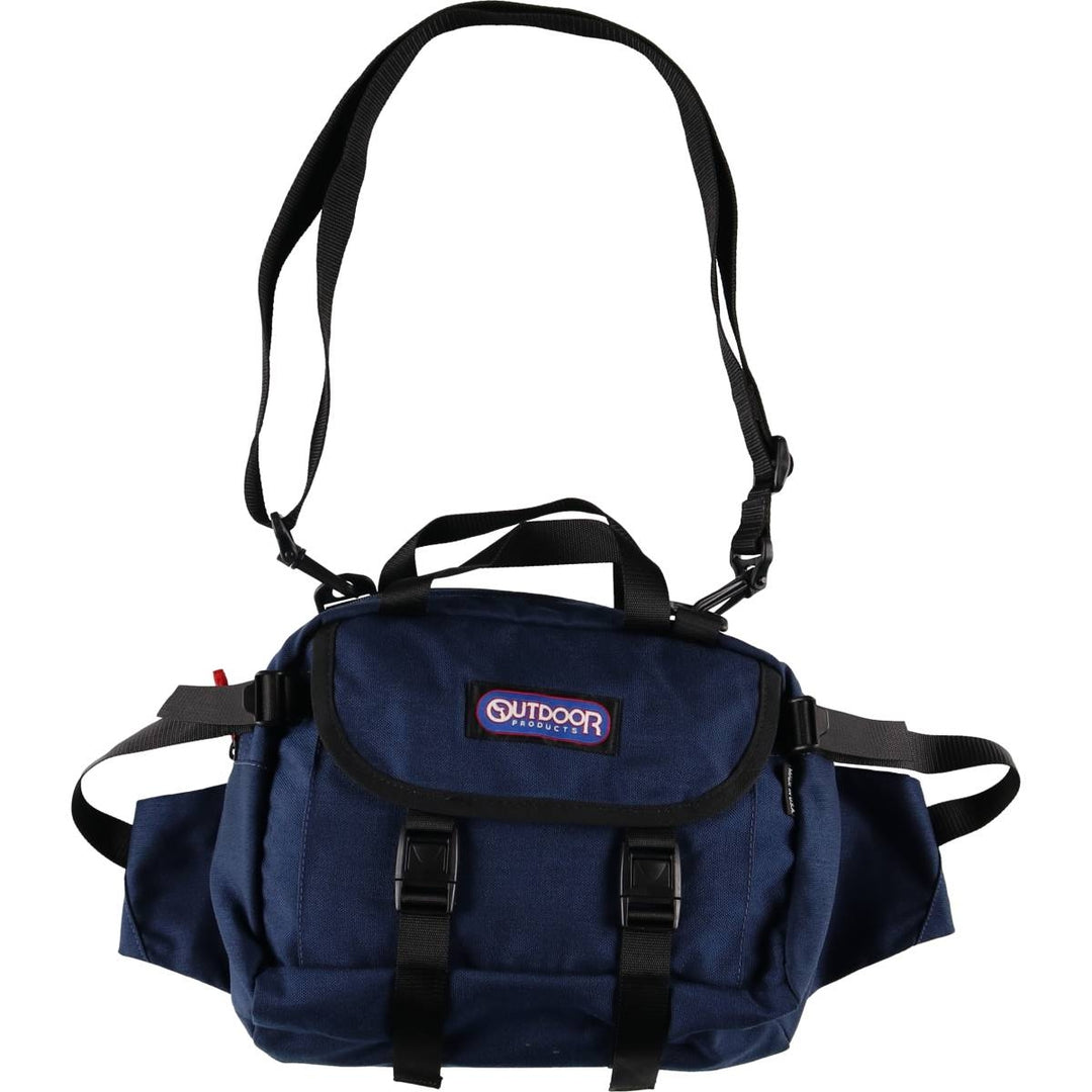 90'S Outdoor Products QUTDOOR PRODUCTS 3way Waist Bag Made in USA Vintage unclear blue type Vintage Second Hand