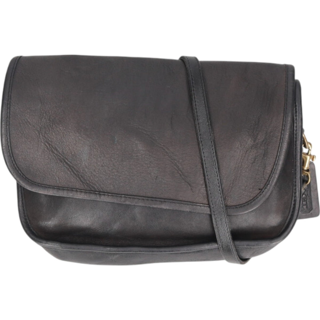 80's Coach COACH OLD COACH Old Coach Shoulder Bag Made in USA Vintage genuine leather black type Vintage Second Hand