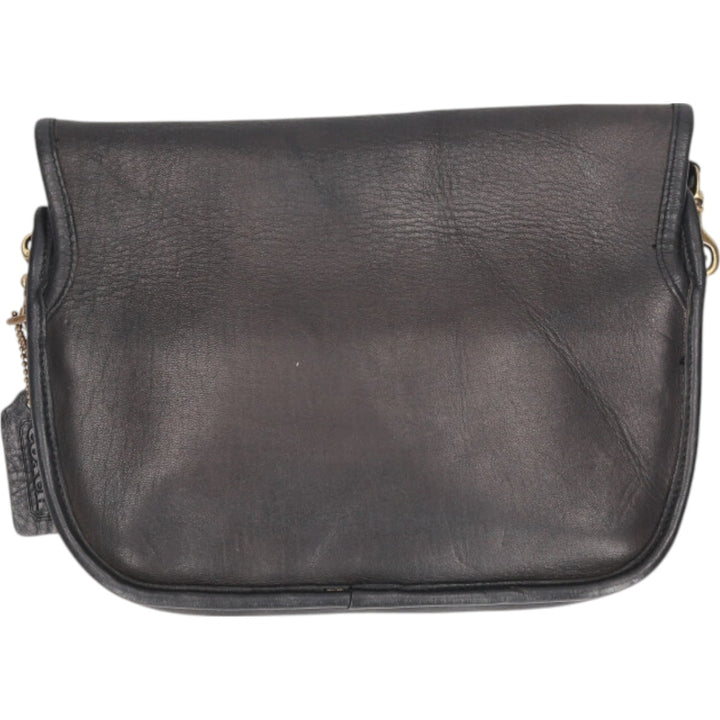 80's Coach COACH OLD COACH Old Coach Shoulder Bag Made in USA Vintage genuine leather black type Vintage Second Hand