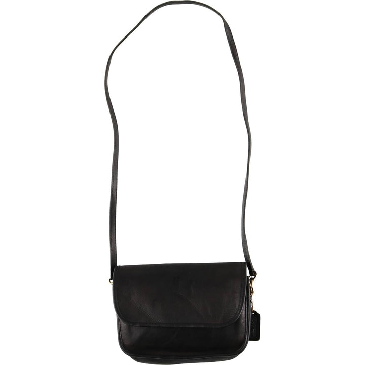 80's Coach COACH OLD COACH Old Coach Shoulder Bag Made in USA Vintage genuine leather black type Vintage Second Hand