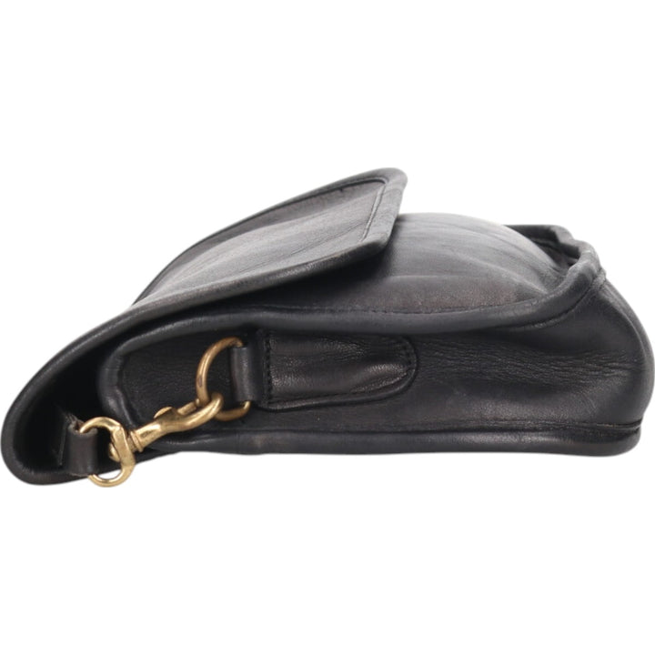 80's Coach COACH OLD COACH Old Coach Shoulder Bag Made in USA Vintage genuine leather black type Vintage Second Hand