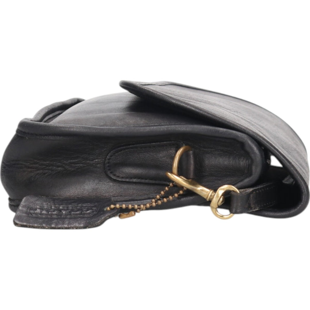 80's Coach COACH OLD COACH Old Coach Shoulder Bag Made in USA Vintage genuine leather black type Vintage Second Hand