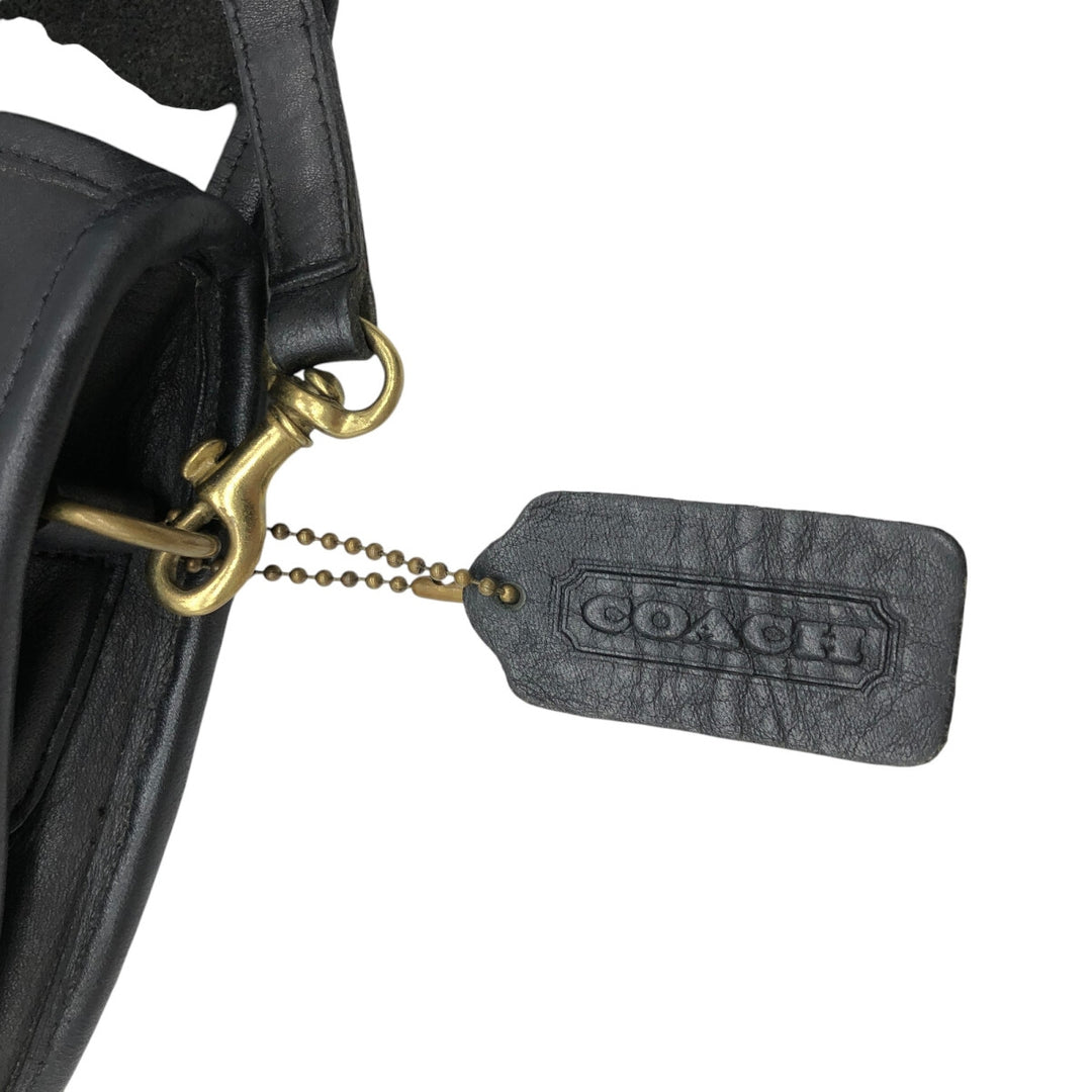 80's Coach COACH OLD COACH Old Coach Shoulder Bag Made in USA Vintage genuine leather black type Vintage Second Hand