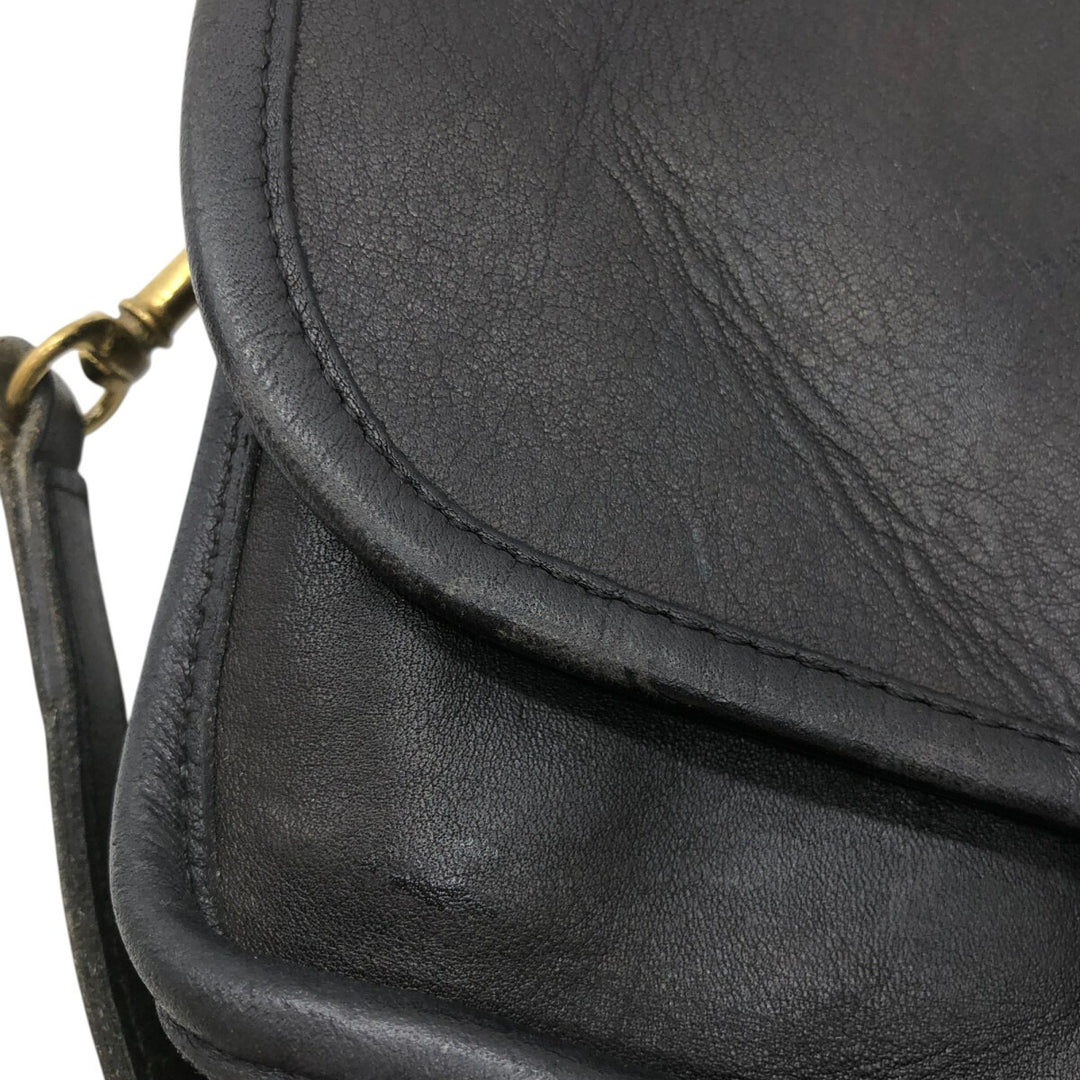 80's Coach COACH OLD COACH Old Coach Shoulder Bag Made in USA Vintage genuine leather black type Vintage Second Hand
