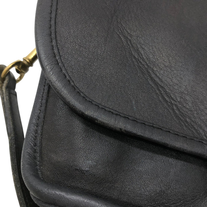 80's Coach COACH OLD COACH Old Coach Shoulder Bag Made in USA Vintage genuine leather black type Vintage Second Hand