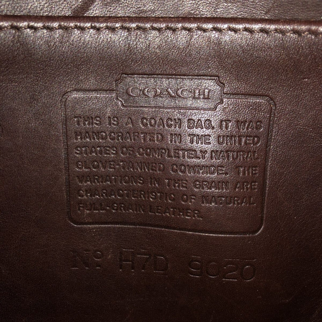 90'S Coach Old Coach Ergo Shoulder Bag, Made in USA, Vintage genuine leather brown type Vintage Second Hand