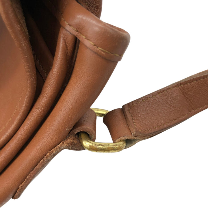 90'S Coach Old Coach Turnlock Shoulder Bag, Vintage, Made in USA genuine leather brown type Vintage Second Hand