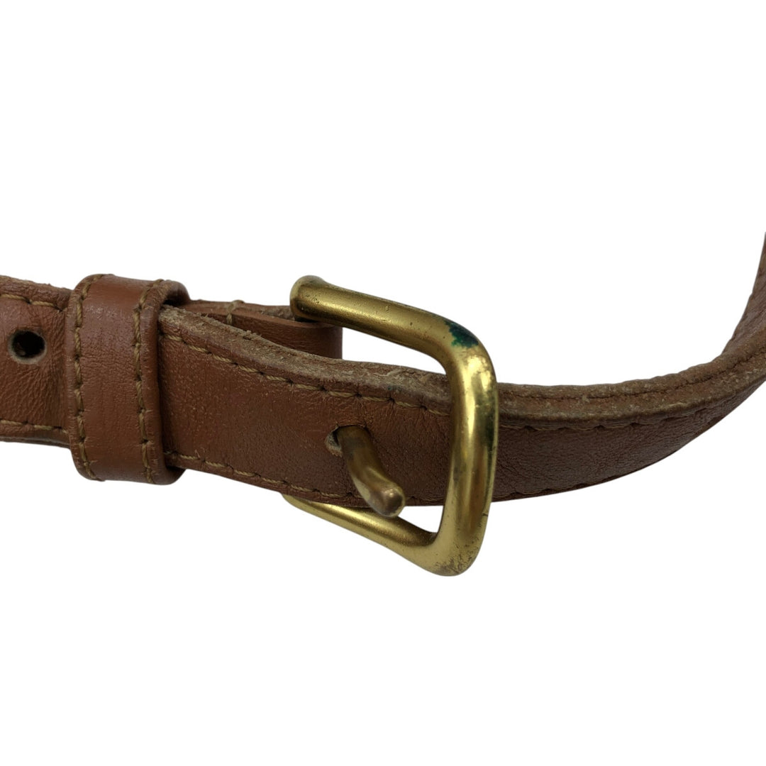 90'S Coach Old Coach Turnlock Shoulder Bag, Vintage, Made in USA genuine leather brown type Vintage Second Hand