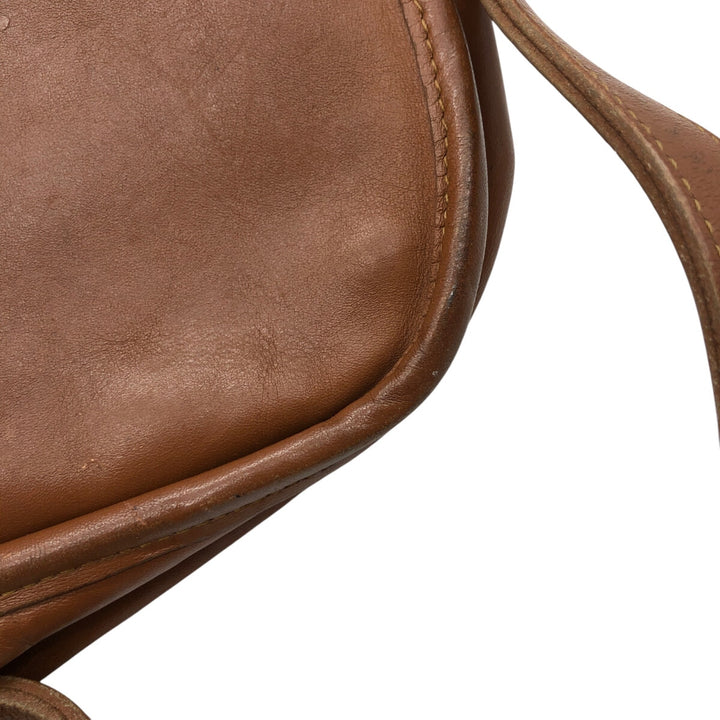 90'S Coach Old Coach Turnlock Shoulder Bag, Vintage, Made in USA genuine leather brown type Vintage Second Hand