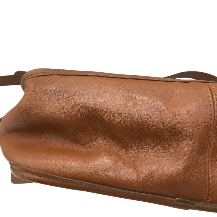 90'S Coach Old Coach Turnlock Shoulder Bag, Vintage, Made in USA genuine leather brown type Vintage Second Hand