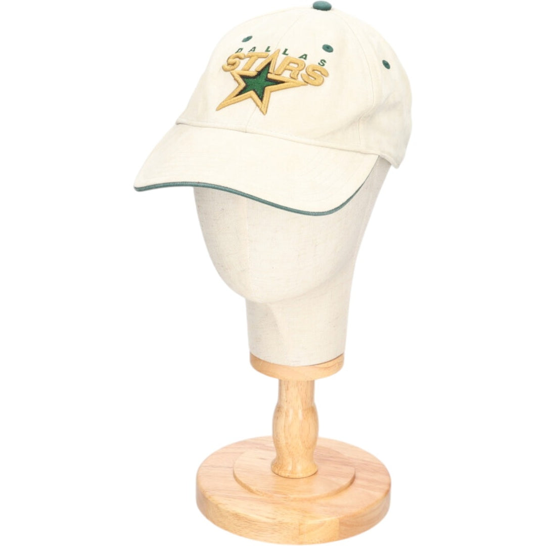 NHL DALLAS STARS Dallas Stars Baseball Cap, One Size Fits Most polyester white type Vintage Second Hand