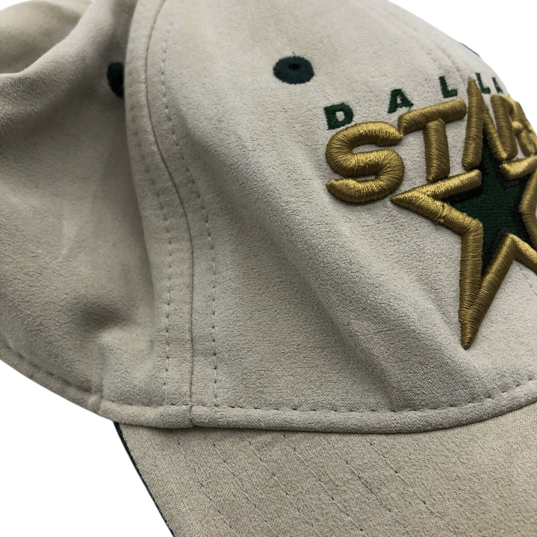 NHL DALLAS STARS Dallas Stars Baseball Cap, One Size Fits Most polyester white type Vintage Second Hand