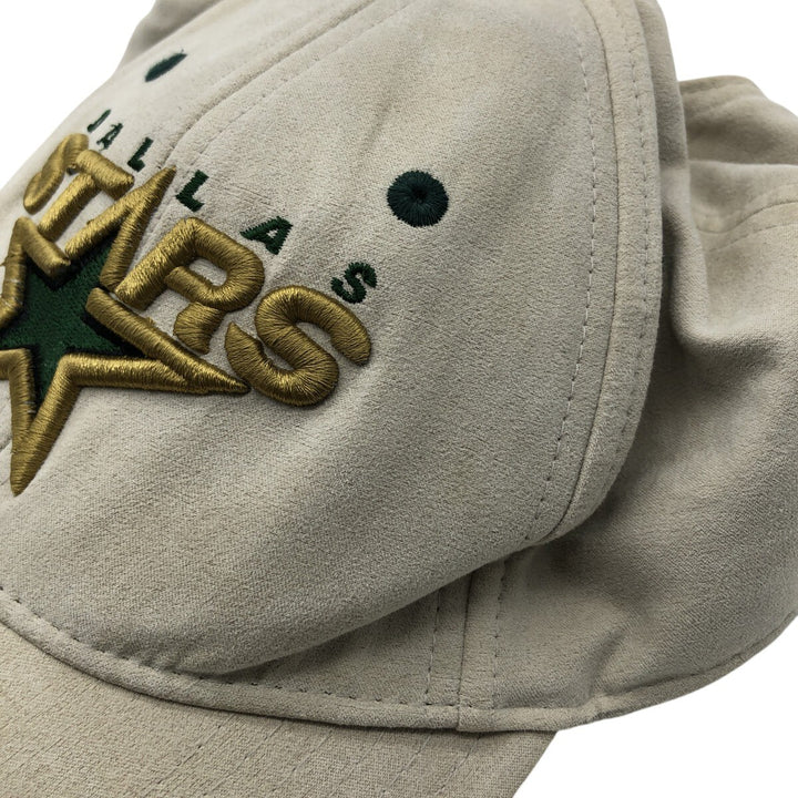NHL DALLAS STARS Dallas Stars Baseball Cap, One Size Fits Most polyester white type Vintage Second Hand