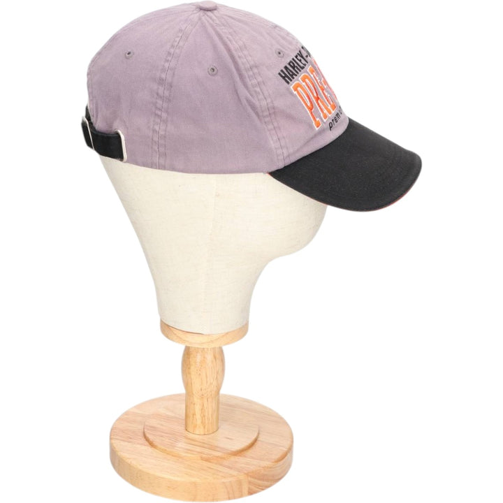 Harley-Davidson Two-Tone Baseball Cap (One Size Fits All) cotton gray type Vintage Second Hand