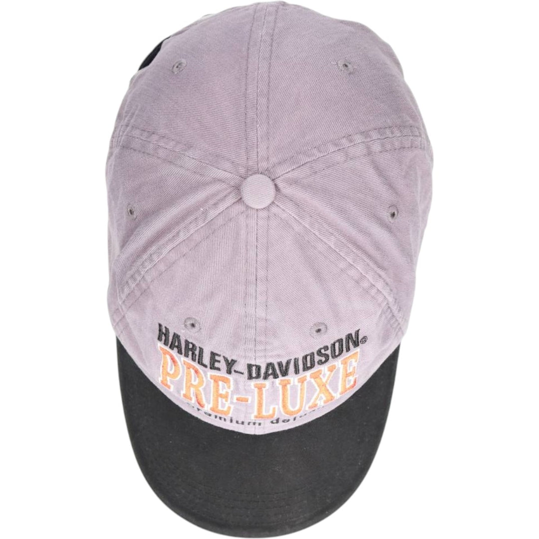 Harley-Davidson Two-Tone Baseball Cap (One Size Fits All) cotton gray type Vintage Second Hand