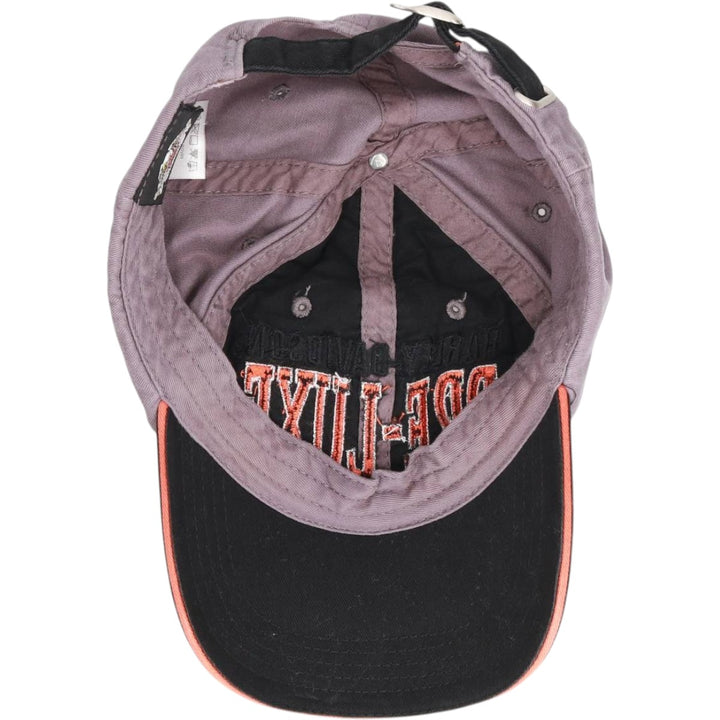 Harley-Davidson Two-Tone Baseball Cap (One Size Fits All) cotton gray type Vintage Second Hand