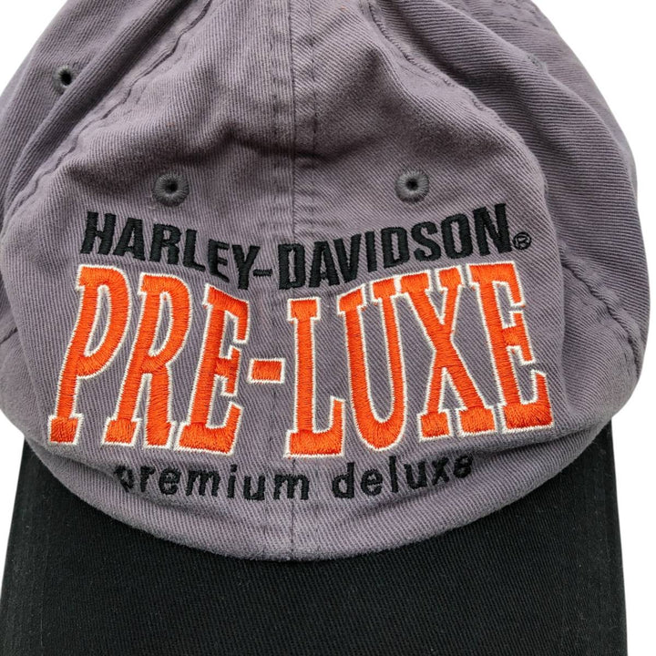 Harley-Davidson Two-Tone Baseball Cap (One Size Fits All) cotton gray type Vintage Second Hand