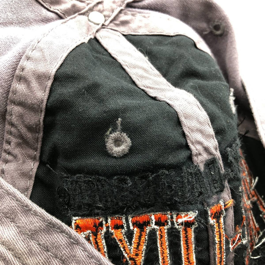 Harley-Davidson Two-Tone Baseball Cap (One Size Fits All) cotton gray type Vintage Second Hand