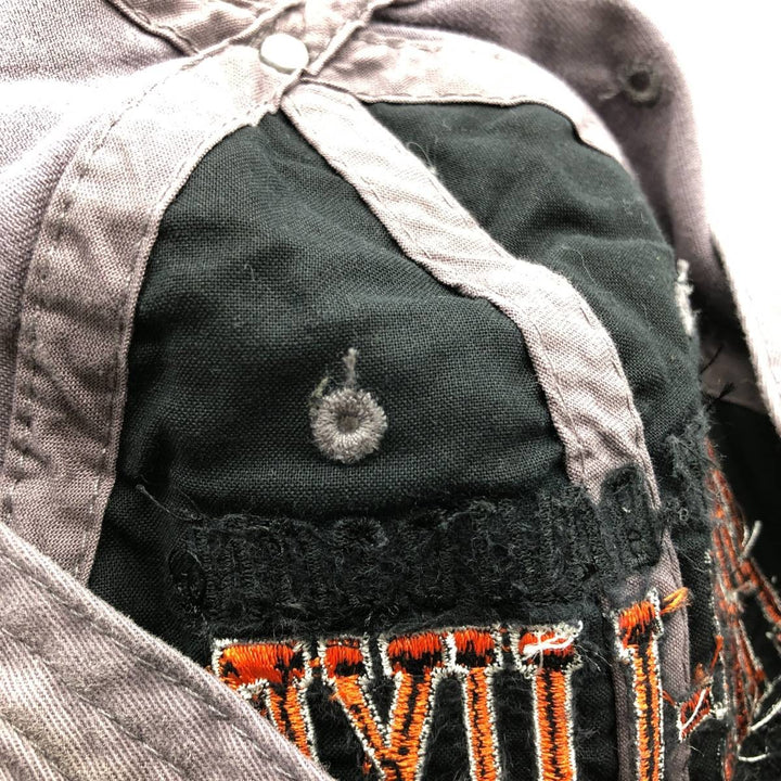 Harley-Davidson Two-Tone Baseball Cap (One Size Fits All) cotton gray type Vintage Second Hand