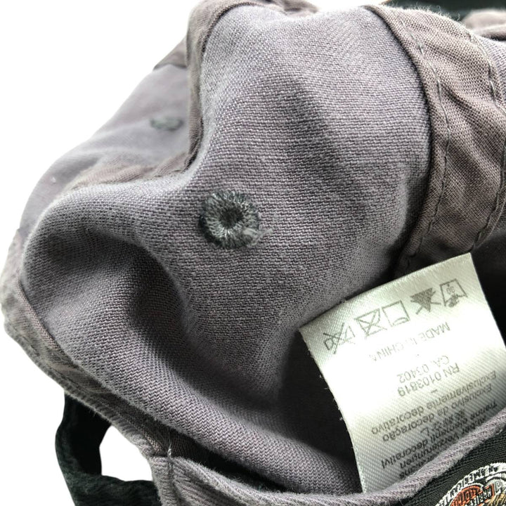 Harley-Davidson Two-Tone Baseball Cap (One Size Fits All) cotton gray type Vintage Second Hand