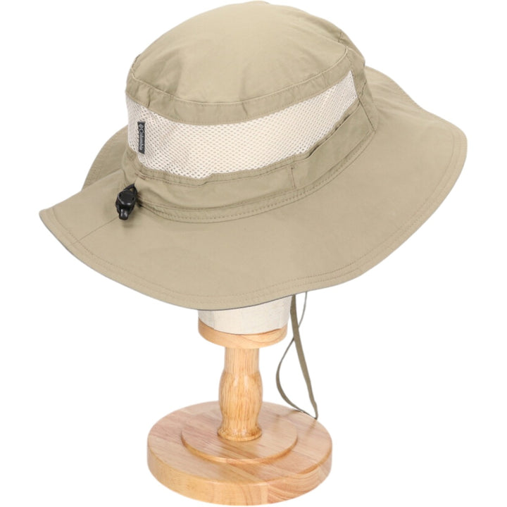 Columbia Hat Free Size Nylon Khaki type sage green Vintage Second Hand