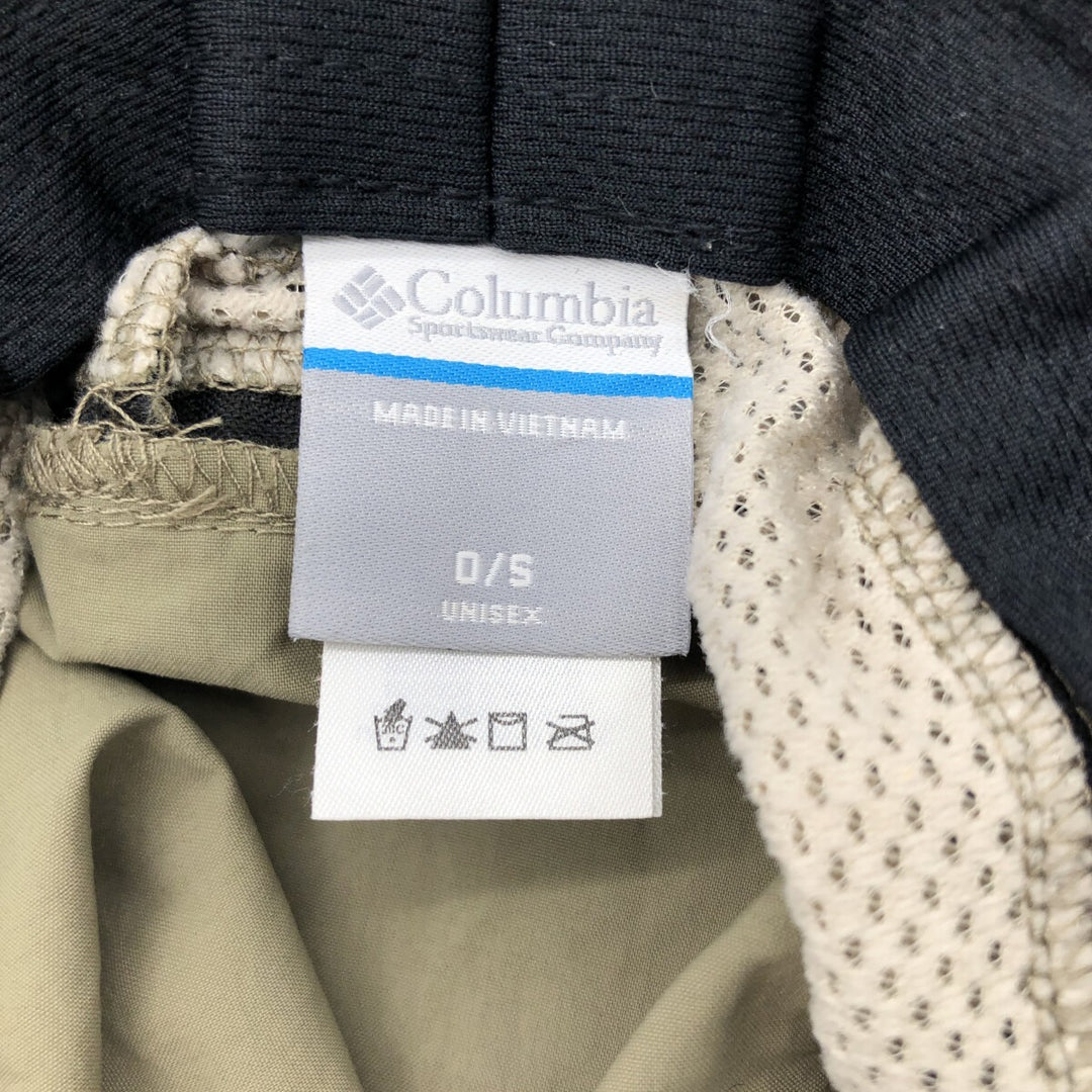 Columbia Hat Free Size Nylon Khaki type sage green Vintage Second Hand