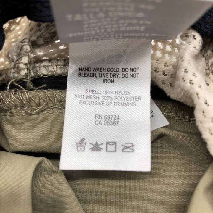 Columbia Hat Free Size Nylon Khaki type sage green Vintage Second Hand