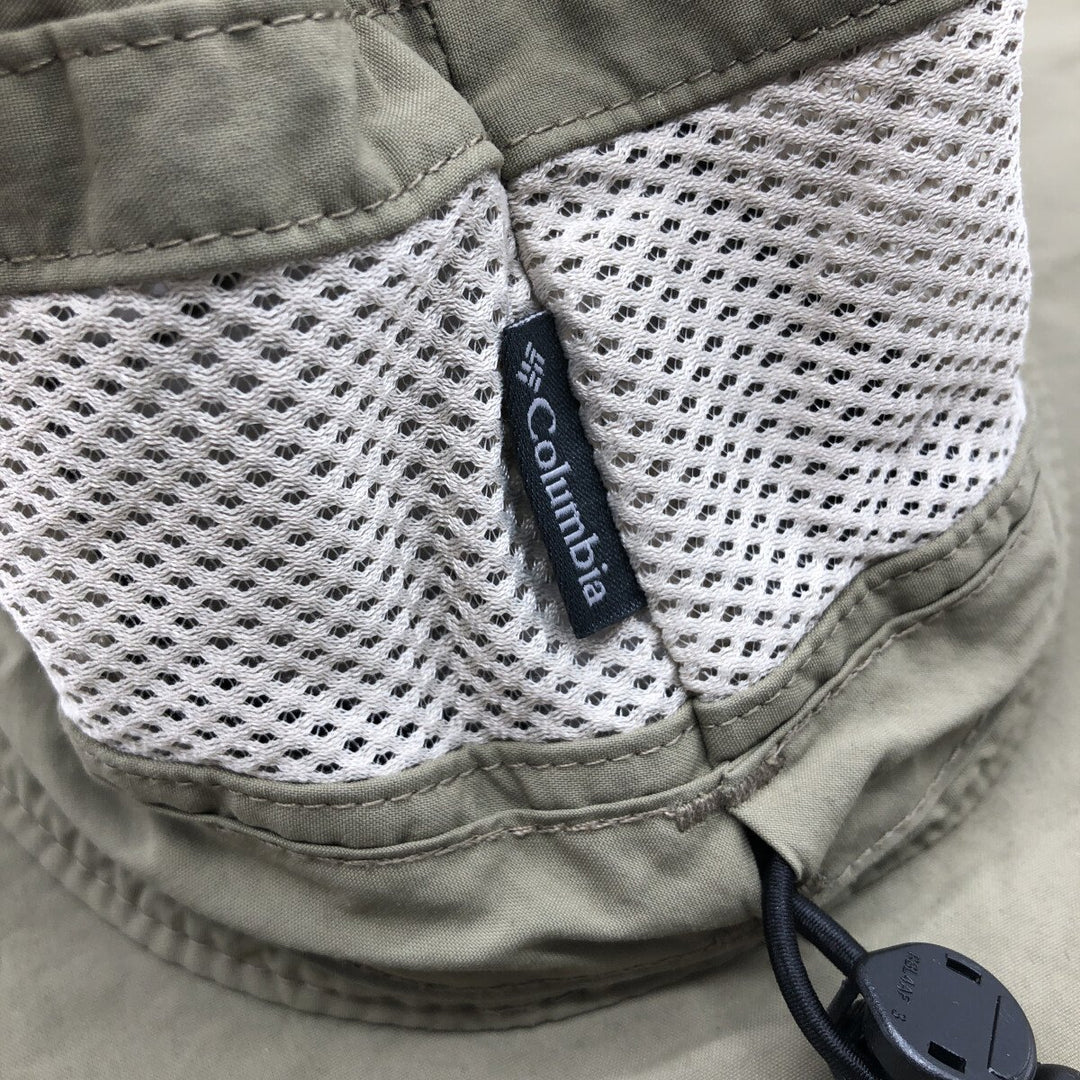 Columbia Hat Free Size Nylon Khaki type sage green Vintage Second Hand
