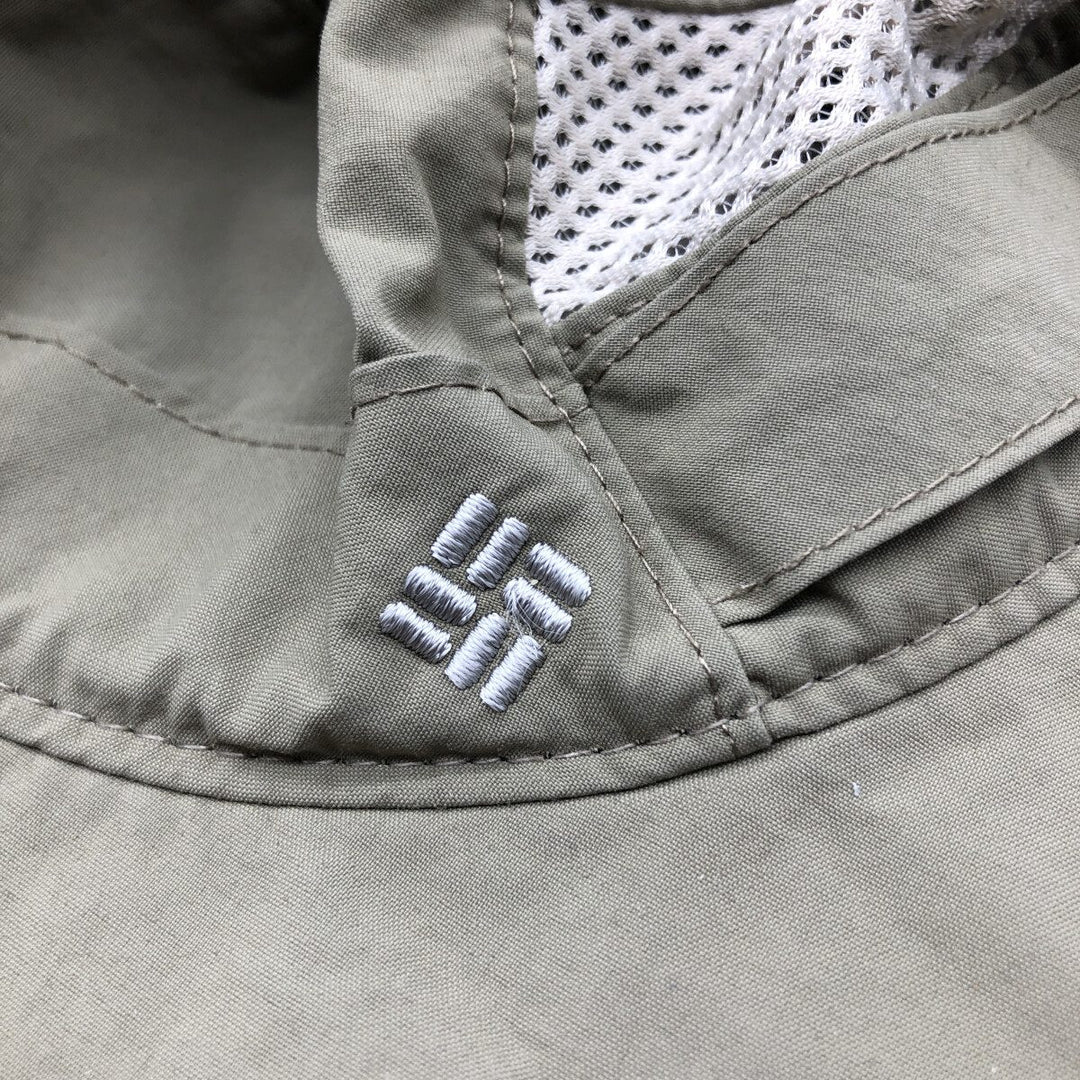 Columbia Hat Free Size Nylon Khaki type sage green Vintage Second Hand