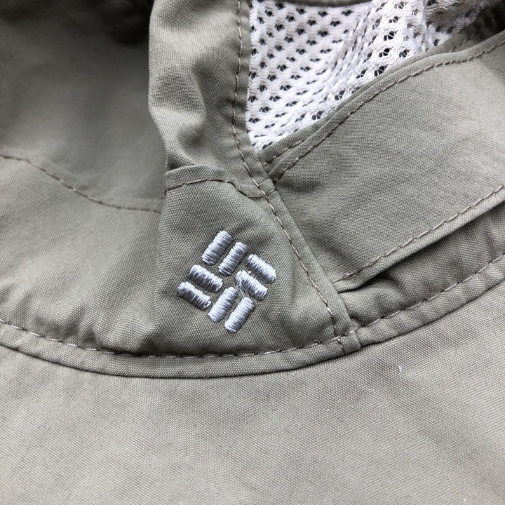 Columbia Hat Free Size Nylon Khaki type sage green Vintage Second Hand