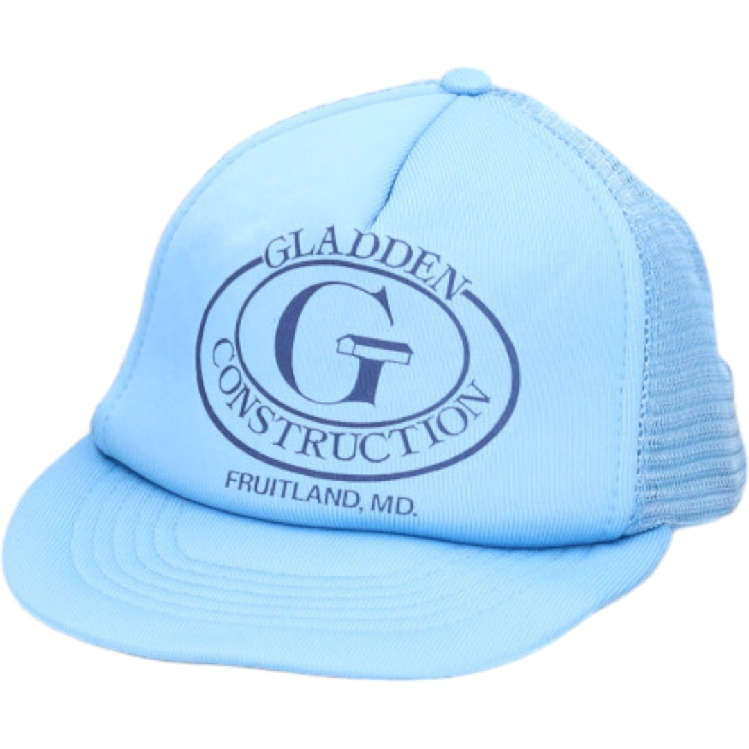 Trucker cap, mesh cap, free size polyester Blue type light blue Vintage Second Hand