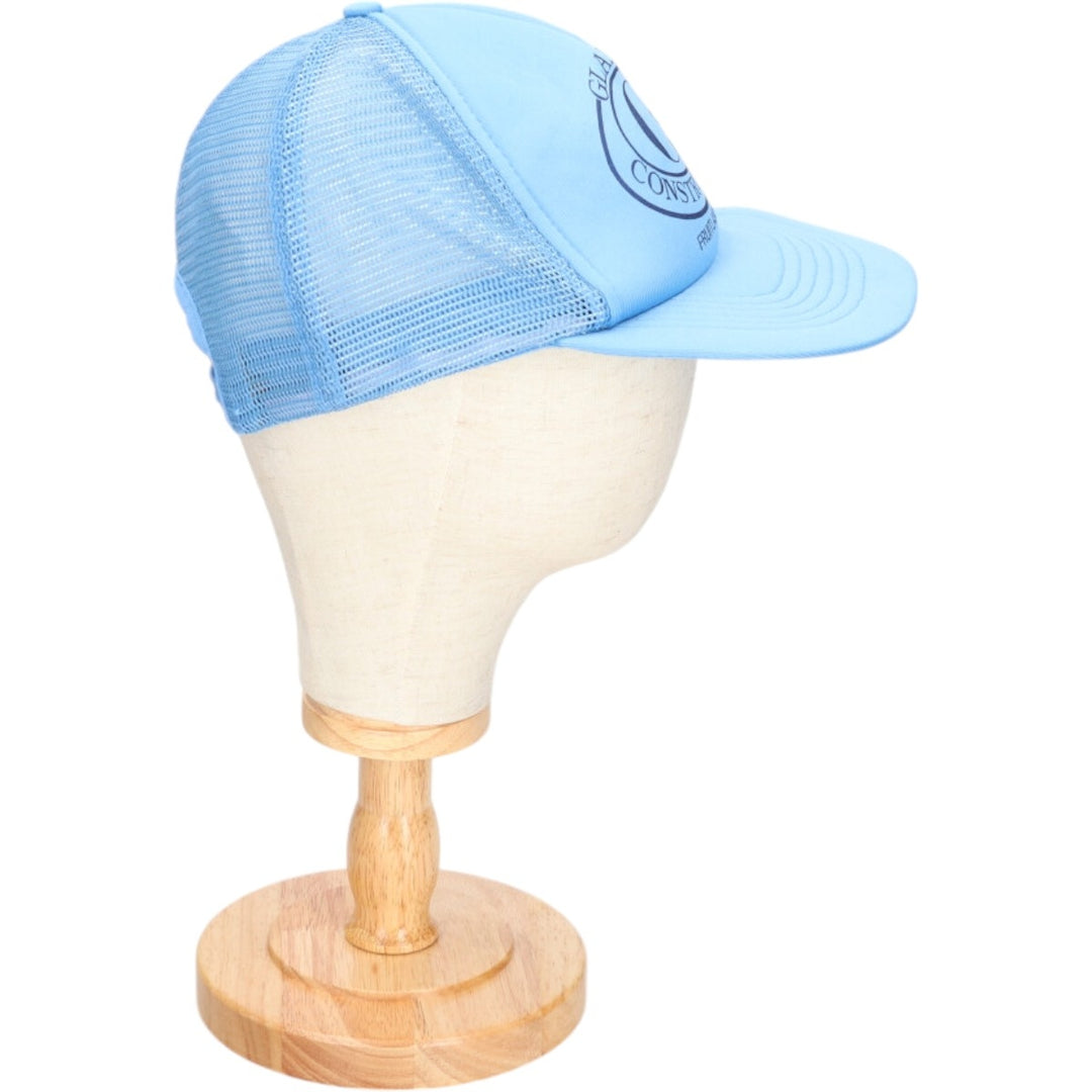 Trucker cap, mesh cap, free size polyester Blue type light blue Vintage Second Hand