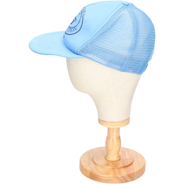 Trucker cap, mesh cap, free size polyester Blue type light blue Vintage Second Hand