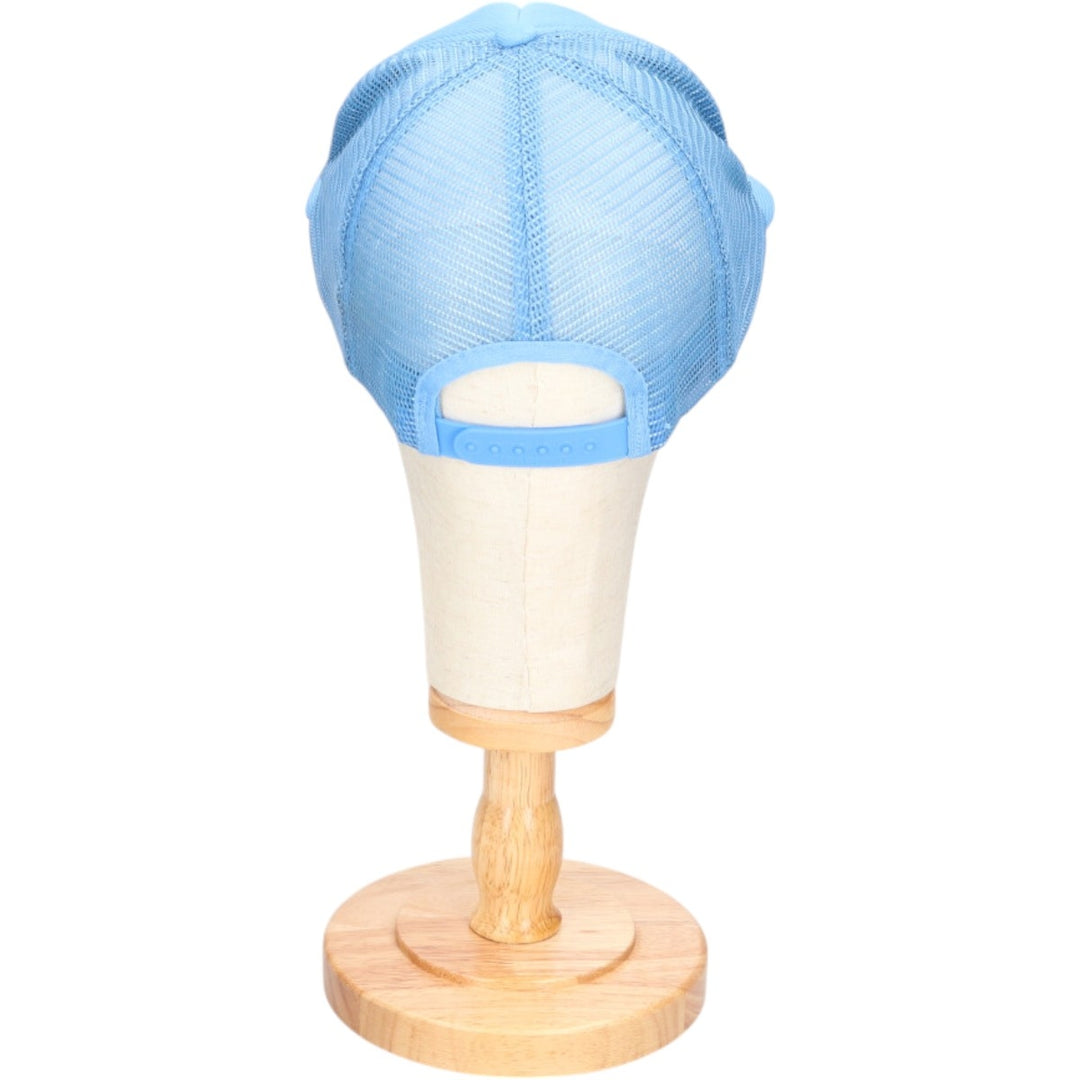 Trucker cap, mesh cap, free size polyester Blue type light blue Vintage Second Hand