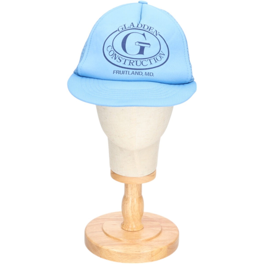 Trucker cap, mesh cap, free size polyester Blue type light blue Vintage Second Hand