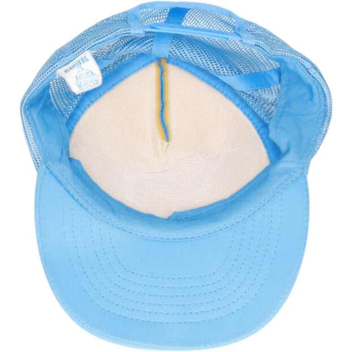 Trucker cap, mesh cap, free size polyester Blue type light blue Vintage Second Hand
