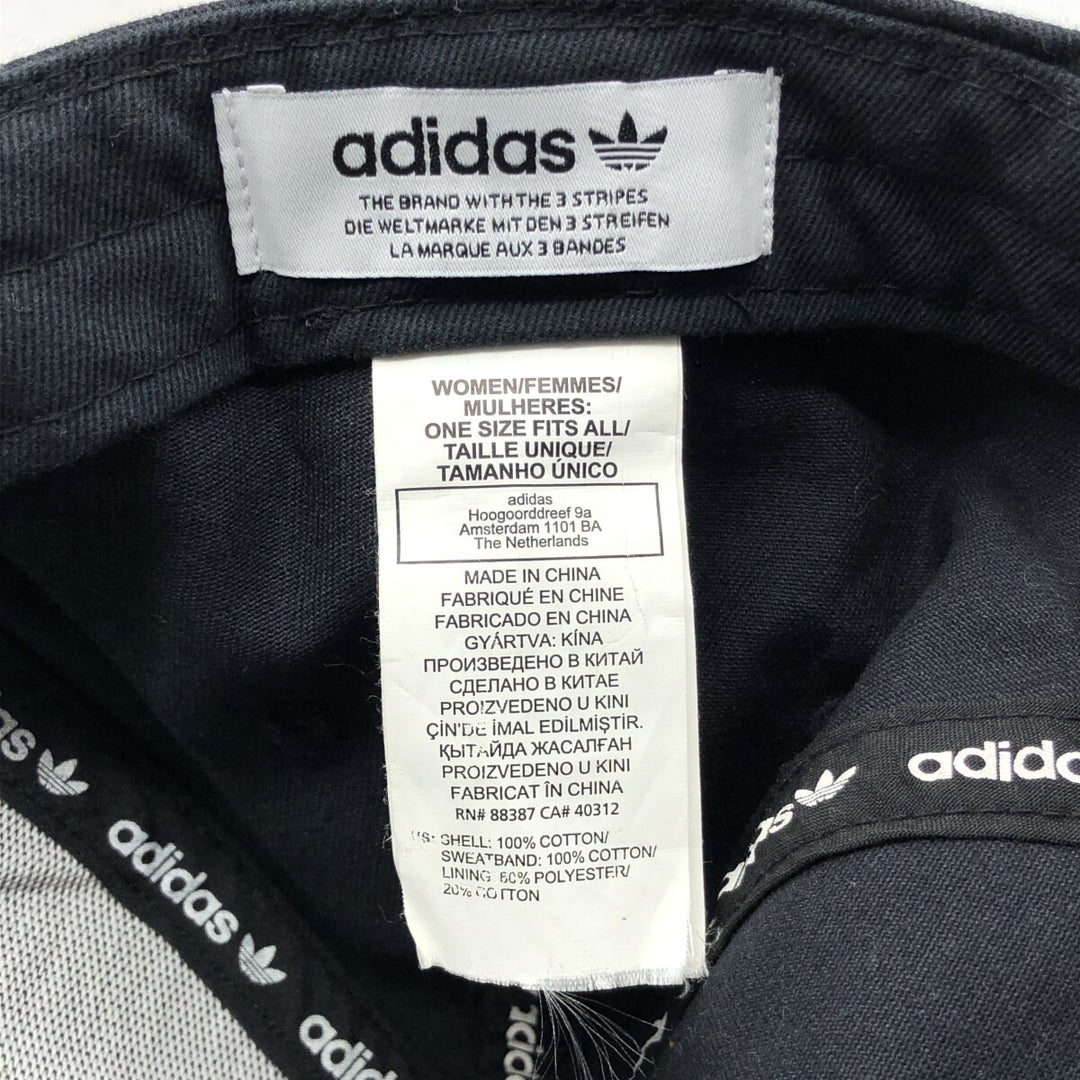 Adidas baseball cap, one size fits all cotton black type Vintage Second Hand