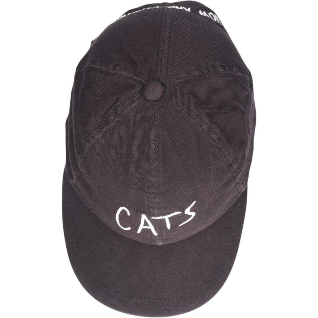 80'S CATS baseball cap, free size, vintage cotton black type Vintage Second Hand