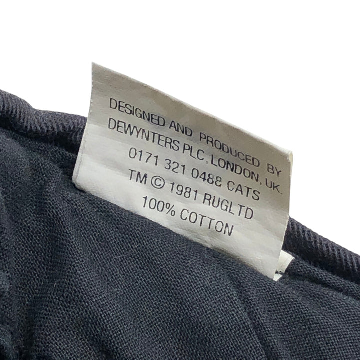 80'S CATS baseball cap, free size, vintage cotton black type Vintage Second Hand