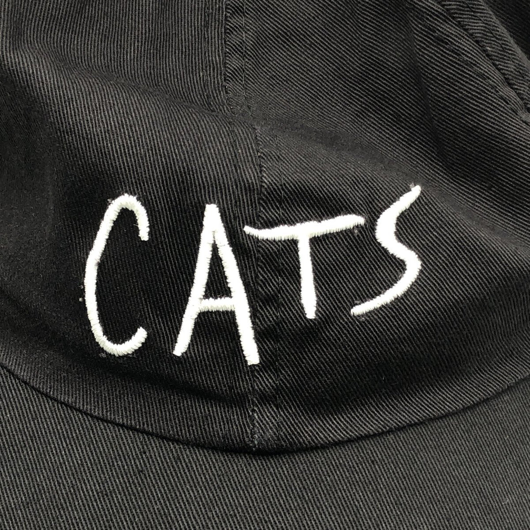 80'S CATS baseball cap, free size, vintage cotton black type Vintage Second Hand