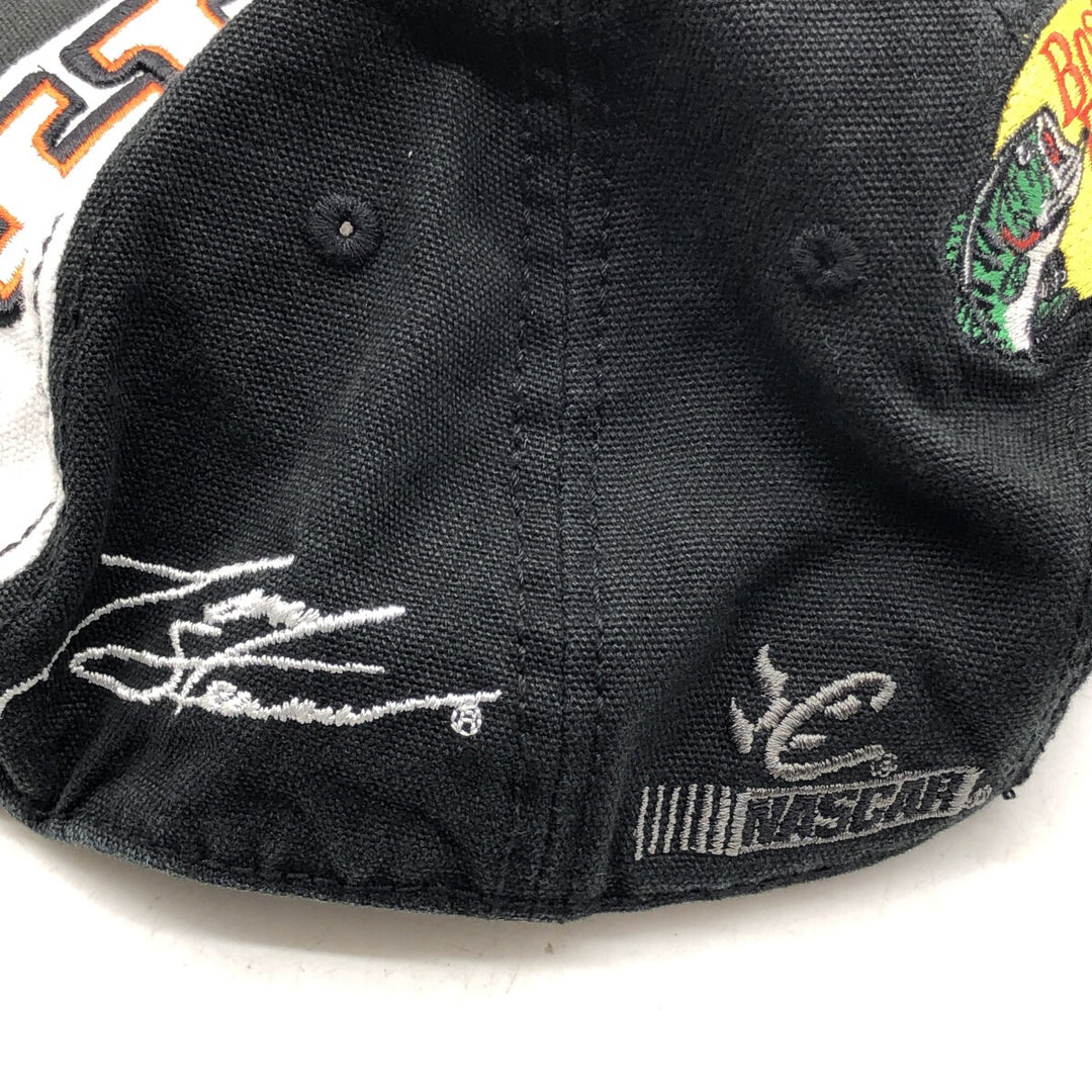NASCAR Bass Pro Shops Advertising Two-Tone Racing Cap, One Size Fits Most cotton black type Vintage Second Hand