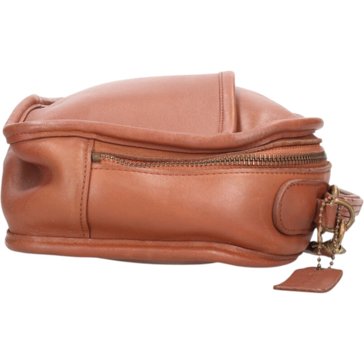 90'S Coach OLD COACH 2-WAY Shoulder Bag, Made in USA, Vintage genuine leather beige type brown Vintage Second Hand