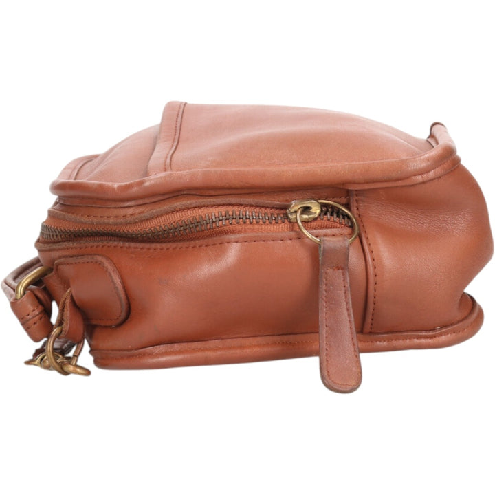 90'S Coach OLD COACH 2-WAY Shoulder Bag, Made in USA, Vintage genuine leather beige type brown Vintage Second Hand