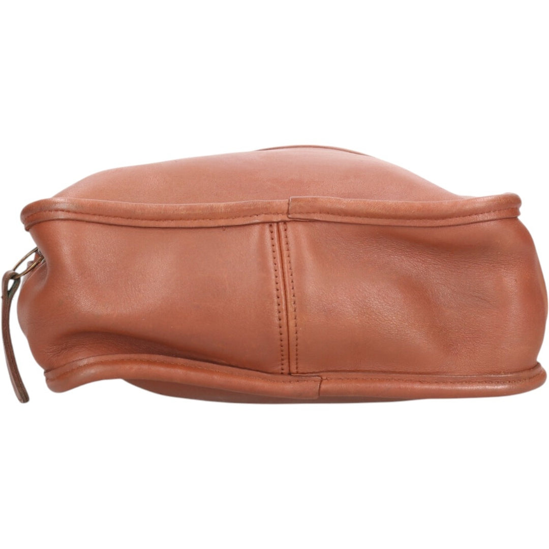 90'S Coach OLD COACH 2-WAY Shoulder Bag, Made in USA, Vintage genuine leather beige type brown Vintage Second Hand