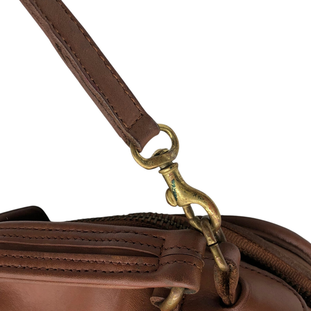 90'S Coach OLD COACH 2-WAY Shoulder Bag, Made in USA, Vintage genuine leather beige type brown Vintage Second Hand