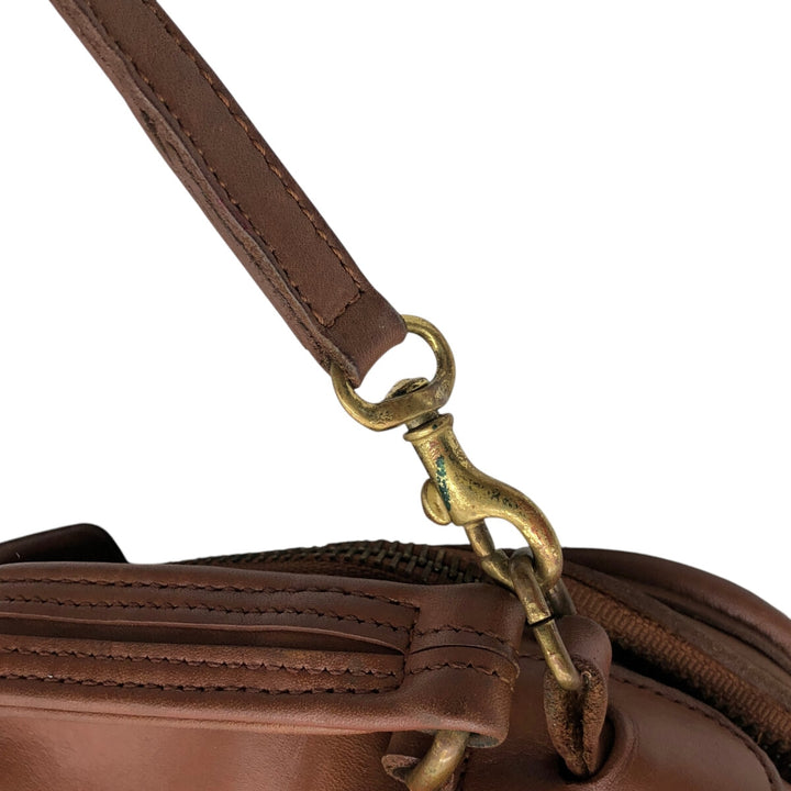 90'S Coach OLD COACH 2-WAY Shoulder Bag, Made in USA, Vintage genuine leather beige type brown Vintage Second Hand