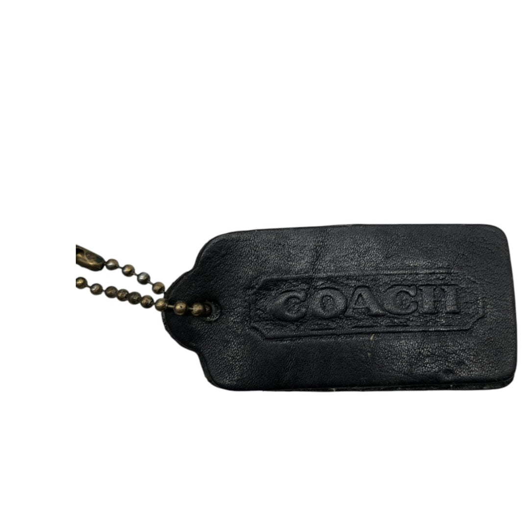 90'S Coach Old Coach Shoulder Bag, Made in USA, Vintage genuine leather black type Vintage Second Hand